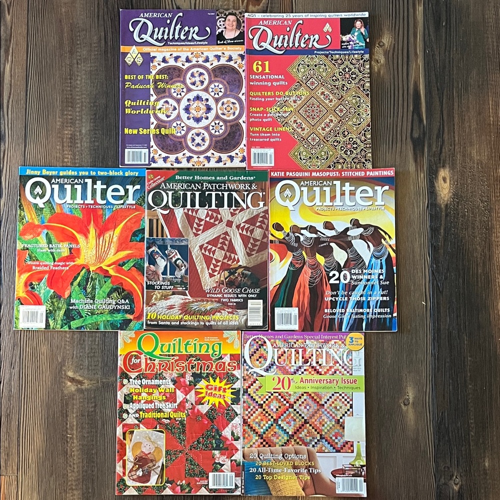 •AMERICAN QUILTER•BHG AM. PATCHWORK QUILTING (#7) Magazine Bundle